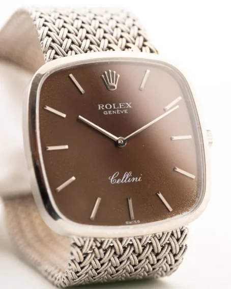 Rolex Cellini 18k Square Tropic 1976 - Image 3
