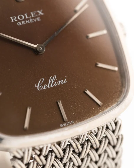 Rolex Cellini 18k Square Tropic 1976 - Image 5
