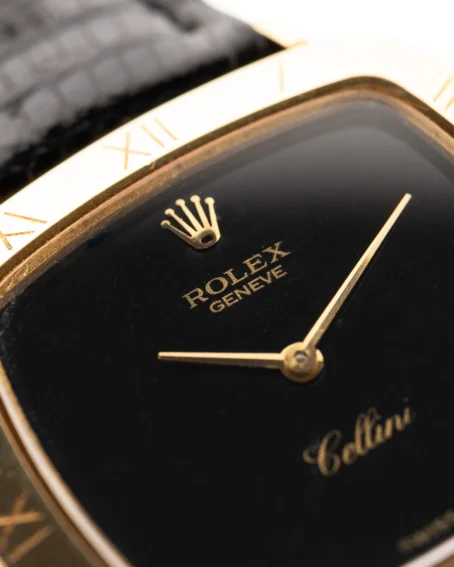 Rolex Cellini 18k Black Roman 1970 - Image 8