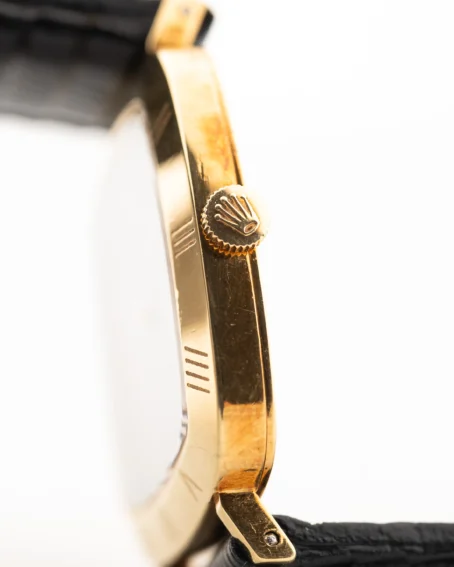 Rolex Cellini 18k Black Roman 1970 - Image 6