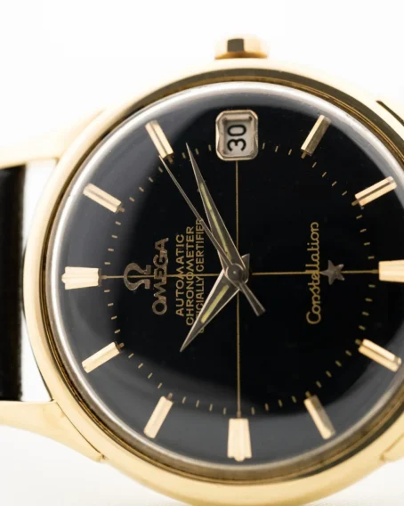 Omega Constellation 18k Black Gilt Dial 1961 - Image 3